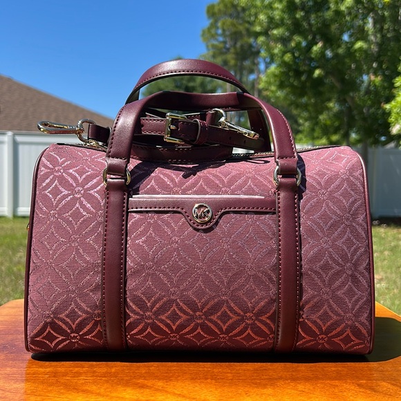 Michael Kors Burgundy Satchel - Picture 1 of 16
